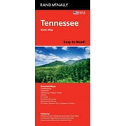 Rand McNally Easy to Read Tennessee State Map, Paperback