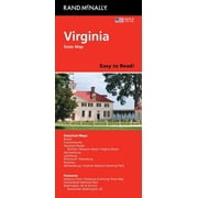 Rand McNally Easy to Read Virginia State Map, Paperback