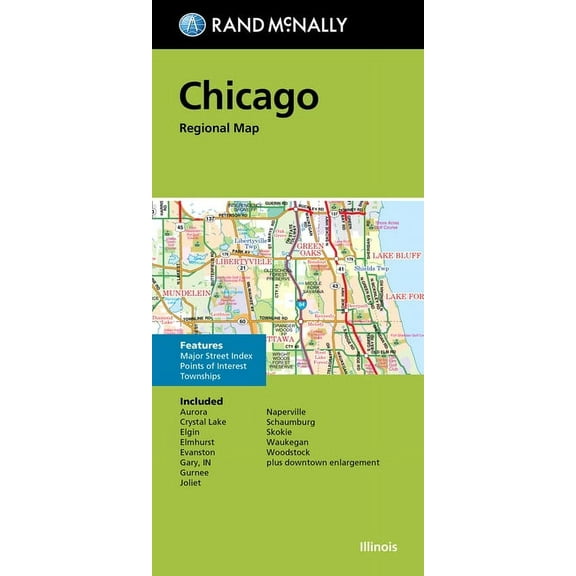 Rand McNally Folded Map: Chicago Regional Map, (Paperback)