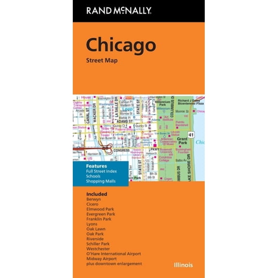 Rand McNally Folded Map: Chicago Street Map, (Paperback)