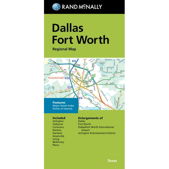 Rand McNally Folded Map: Dallas Fort Worth Regional Map, (Paperback)