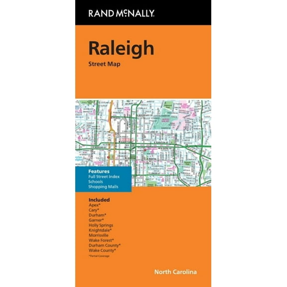 Rand McNally Folded Map: Raleigh Durham Street Map, (Paperback)