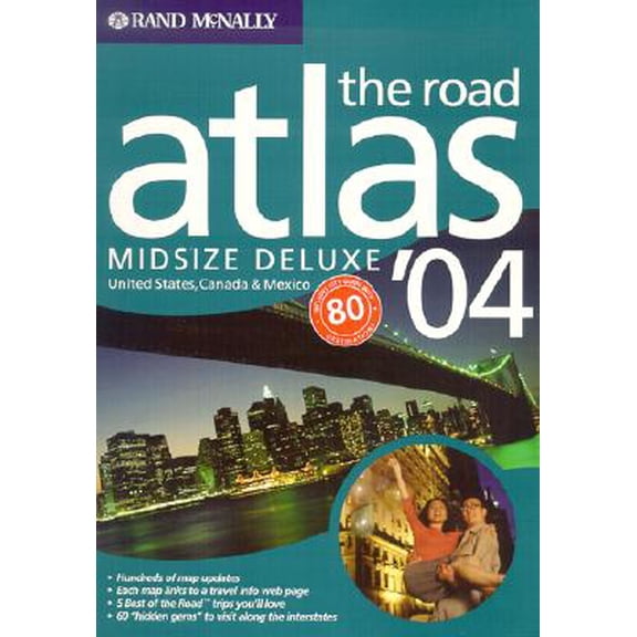Pre-Owned Rand McNally Midsize Road Atlas: Large Scale: The Midsize Deluxe Road Atlas : United States, Canada & Mexico (Paperback)