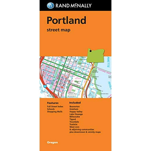 Pre-Owned Rand McNally Portland, Oregon Street Map - Folded Map