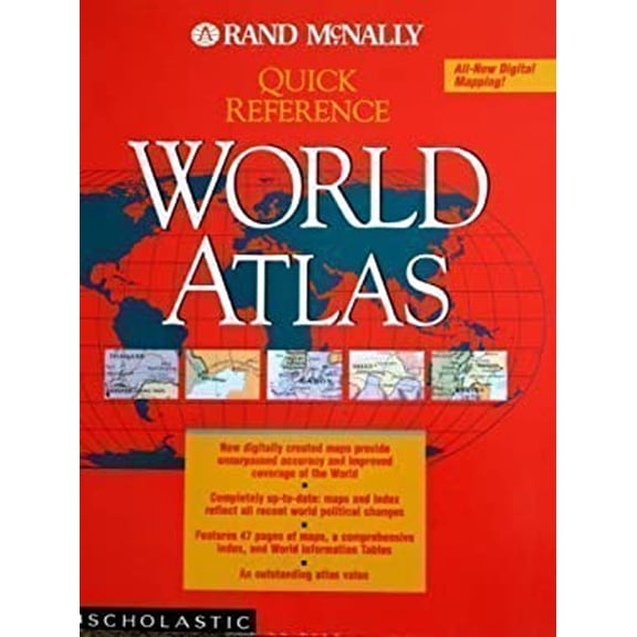 Pre-Owned Rand McNally Quick Reference World Atlas by Rand McNally & Company (Paperback)
