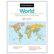 Rand McNally Signature Edition World Wall Map Folded, Paperback