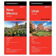 Rand McNally State Maps New Mexico and Utah 2 Maps