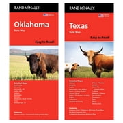 Rand McNally State Maps Oklahoma and Texas 2 Maps