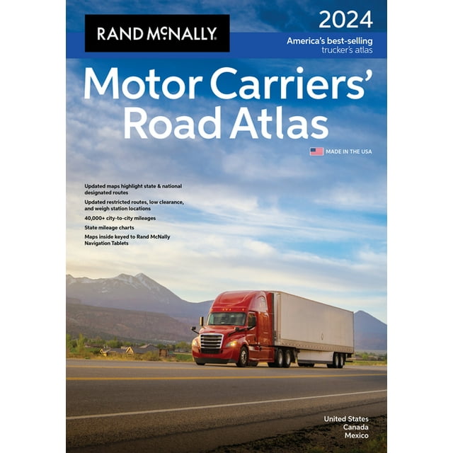 Rand Mcnally 0528027204 2024 Motor Carrier Road Atlas