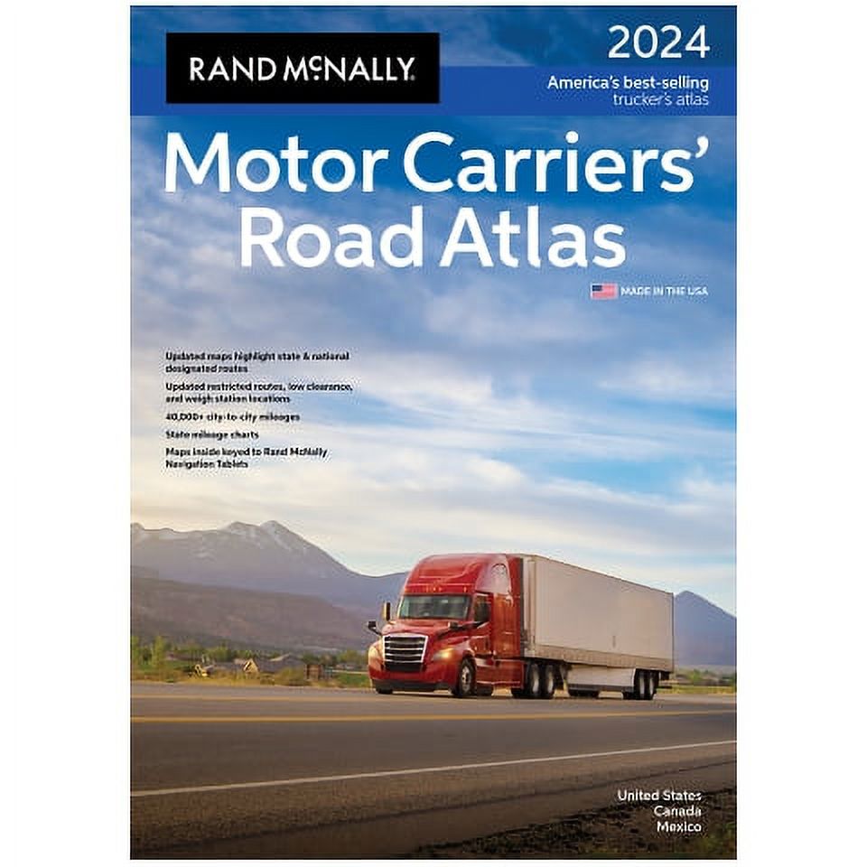 Rand Mcnally 0528027204 2024 Motor Carrier Road Atlas