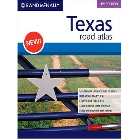 Pre-Owned Rand McNally Texas Road Atlas by Rand McNally (Spiral-bound)