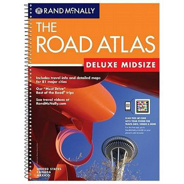 Pre-Owned Rand McNally Road Atlas Midsize Deluxe (Spiral-bound) 0528003631 9780528003639