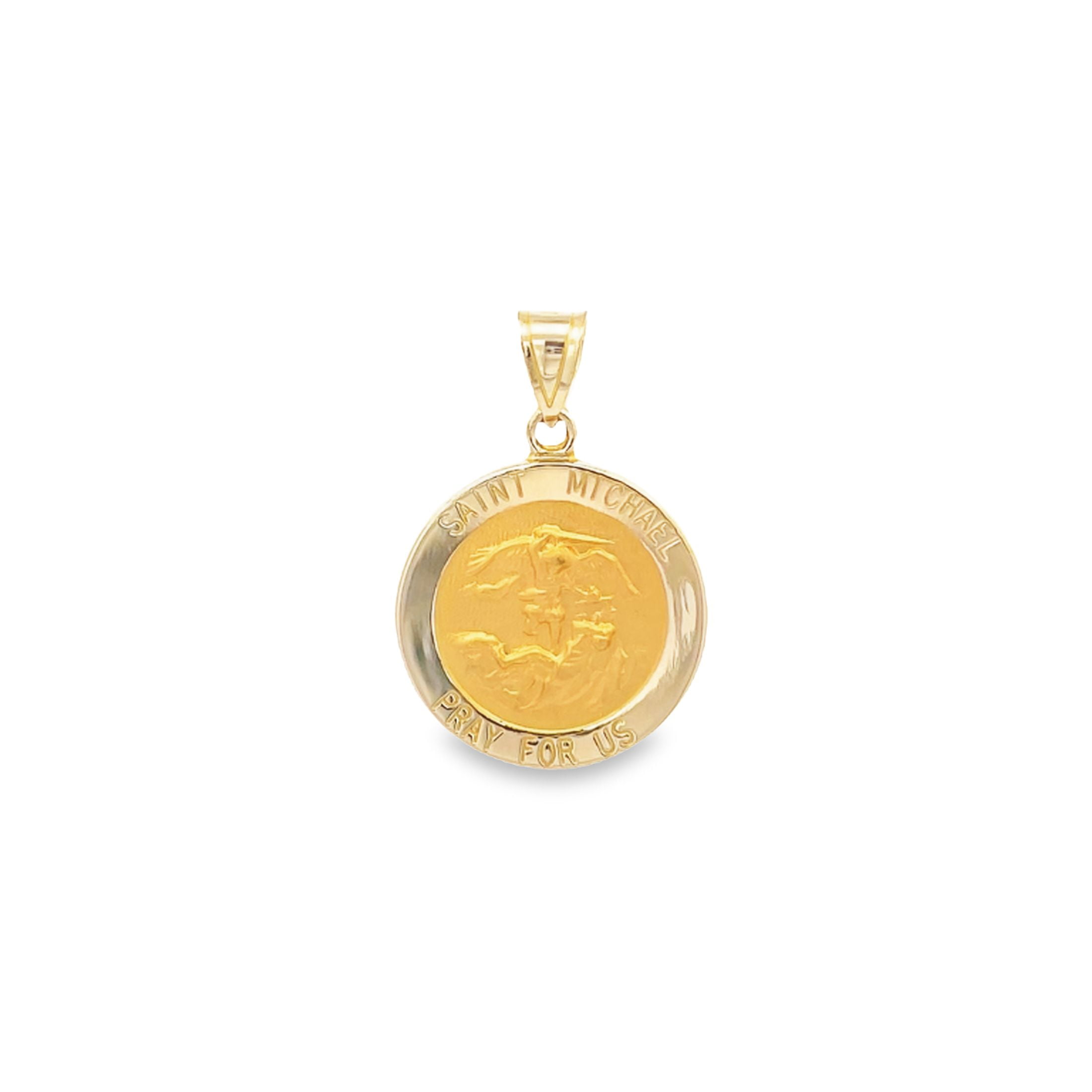 RAND & PASEKA MFG. CO. Rand & Paseka 14K Yellow Gold Saint Michael Medal