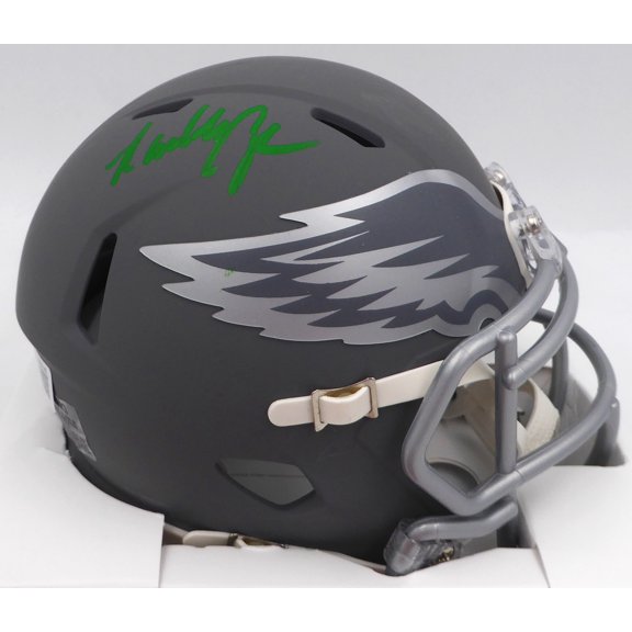 Randall Cunningham Autographed Philadelphia Eagles Slate Gray Mini Helmet Beckett BAS QR #BN00146