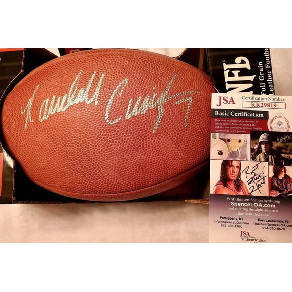 Randall Cunningham autographed Wilson NFL game football JSA Philadelphia Eagles