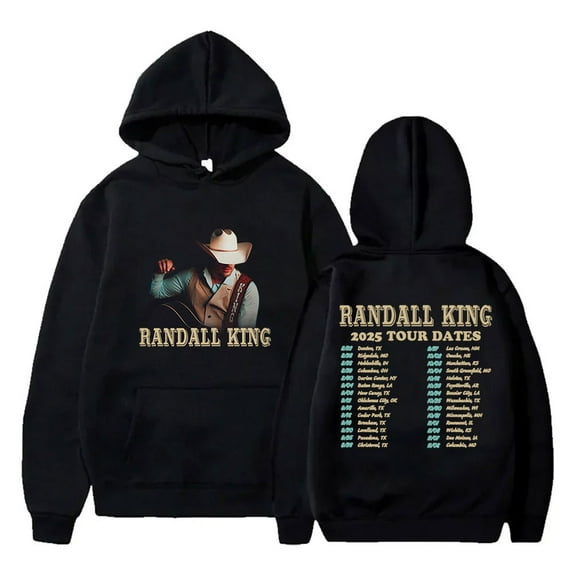 Randall King 2025 Tour Hoodies Cosplay Women Men Fashion Long Sleeve Hooded Sweatshirts