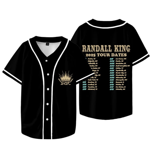 Randall King 2025 Tour Merch Baseball Jacket Tee Cosplay Women Men Short Sleeve T-shirts