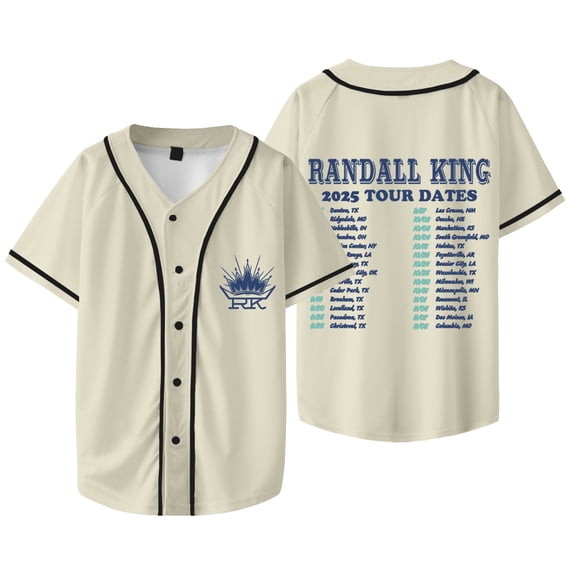 Randall King 2025 Tour Merch Baseball Jacket Tee Cosplay Women Men Short Sleeve T-shirts