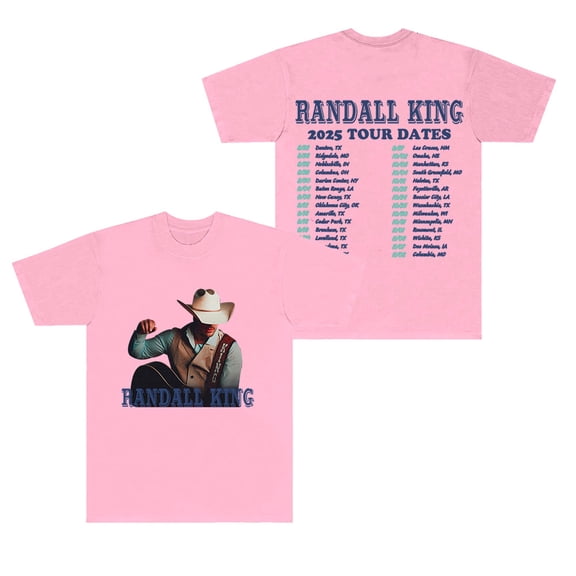 Randall King 2025 Tour T-Shirts Cosplay Women Men Fashion Crewneck Short Sleeve Tee