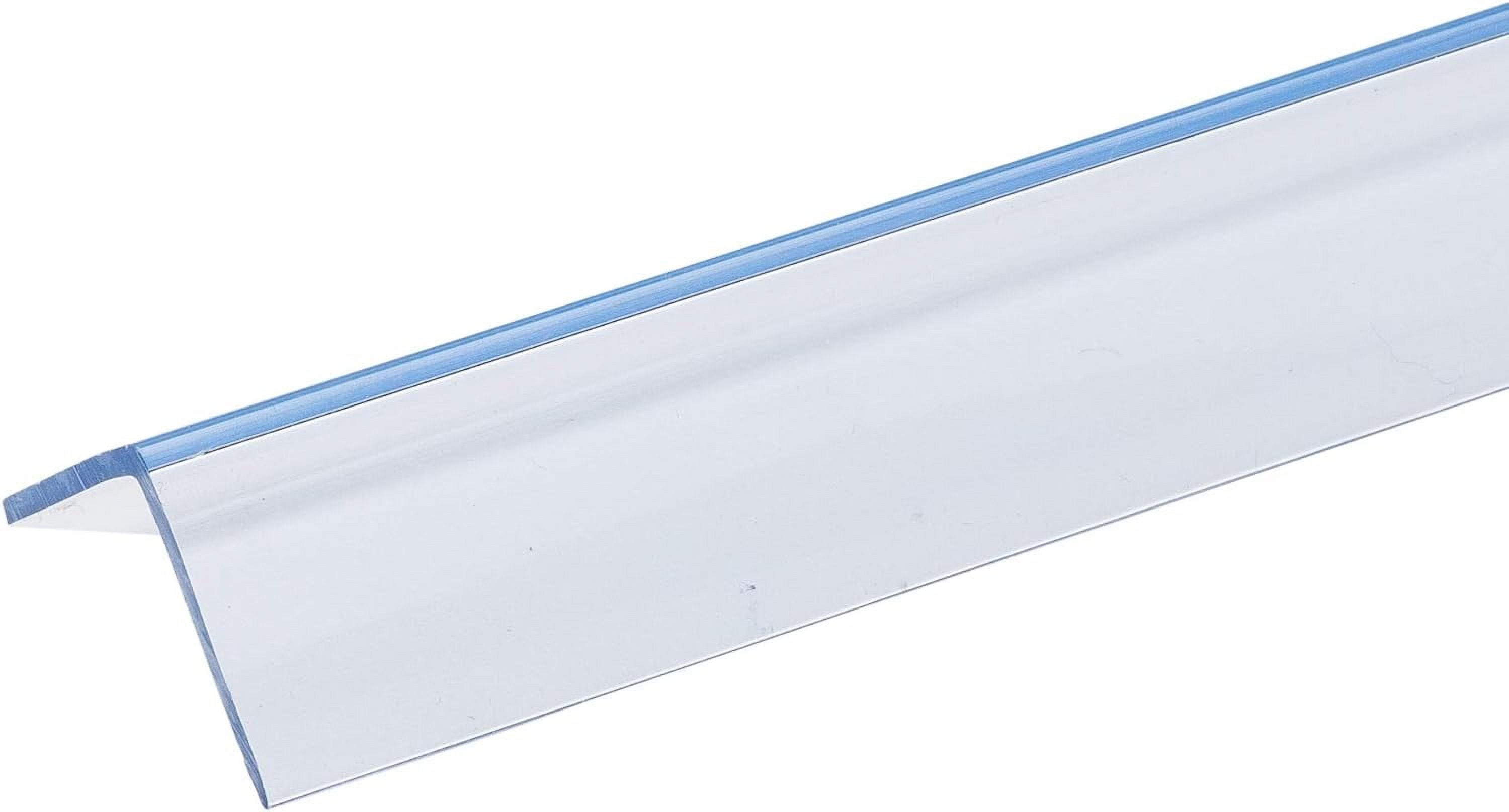 Randall Manufacturing Plastic Corner Guards, Clear Corner Protector, 4 ft, 1 1/4" X 1/8"