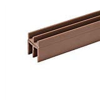Randall Manufacturing 1/4" Plastic Sliding Door Track, 4FT Tan Plastic Barn Door Hardware Kit