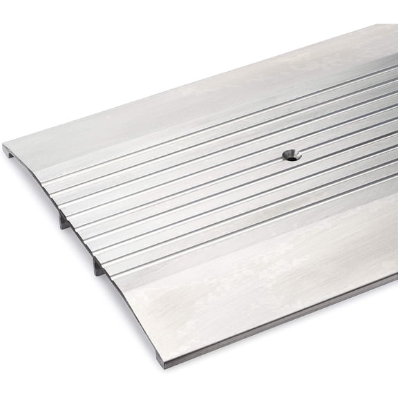 Randall Manufacturing Corrugated Aluminum Threshold for Doorways, 7" W x 1/2" H, 72 3/4 in, Silver