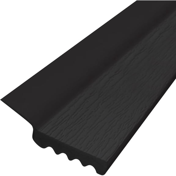 Randall Manufacturing Vinyl Garage Door Seal Strip, Draft Stopper, Weather Stripping for Doors Top or Sides, 7 ft Long, Black