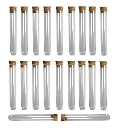 Randhawa Global Round Base Test Tubes Without Marking with Cork Lid ...