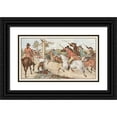 thumbnail image 1 of Randolph Caldecott 14x10 Black Ornate Wood Framed Double Matted Museum Art Print Titled: The Diverting History of John Gilpin Pl7 (1887), 1 of 5