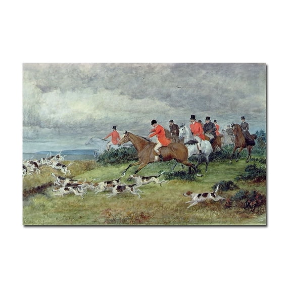 Randolph Caldecott 'Fox Hunting in Surrey' Canvas Art