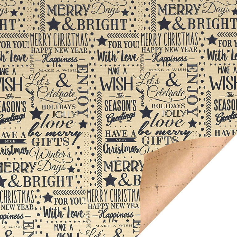 Rustic Beige Brown Snowflakes Christmas Holidays Wrapping Paper Sheets
