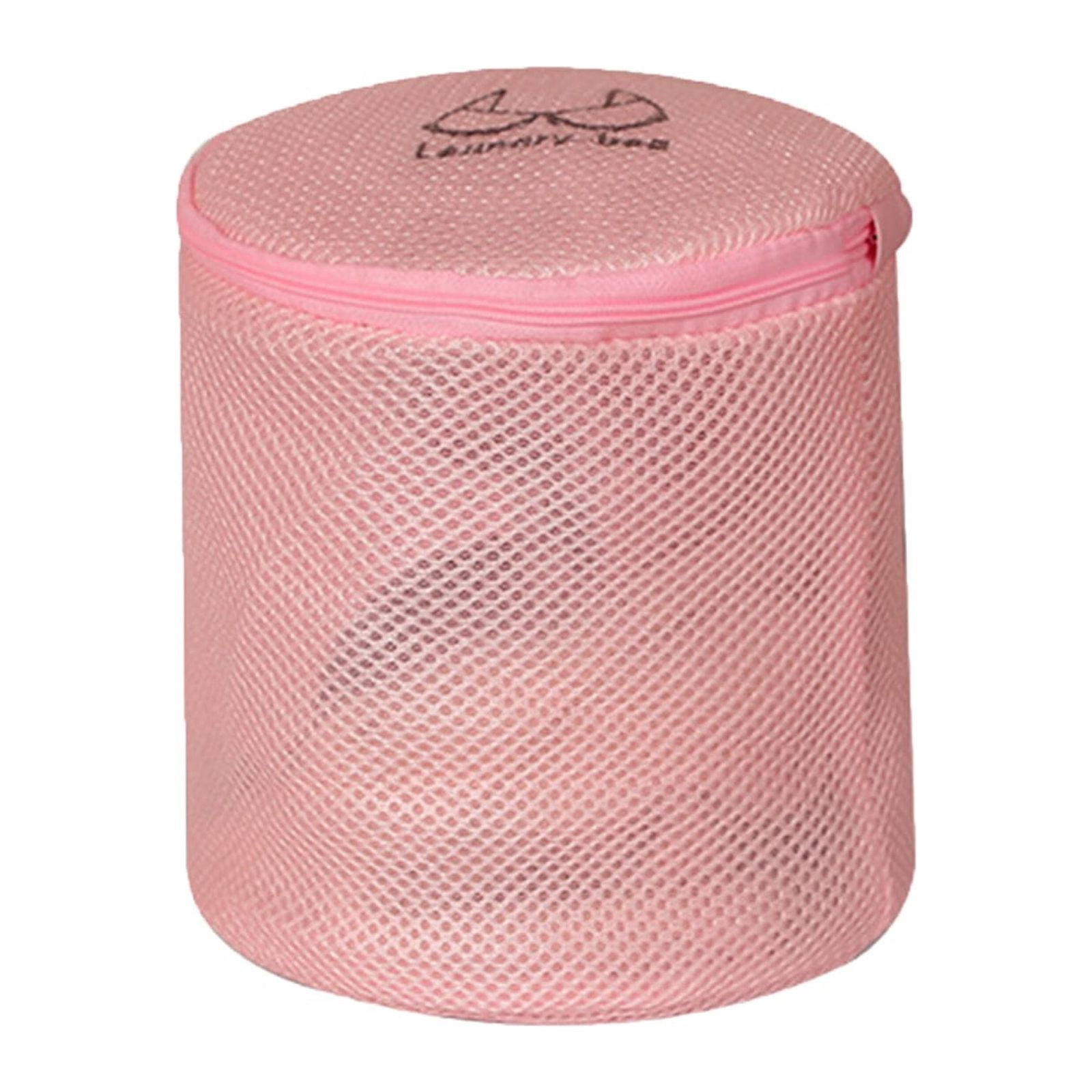 Plain Pink Polyester Girls Travel Laundry Pouch innerwear bra bag
