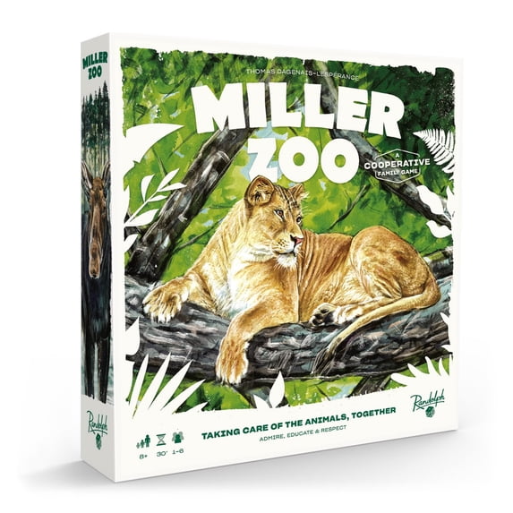 Randolph Miller Zoo | Cooperative Strategy Game for Families | Ages 8+ | 1 to 6 Players | 30 Minutes