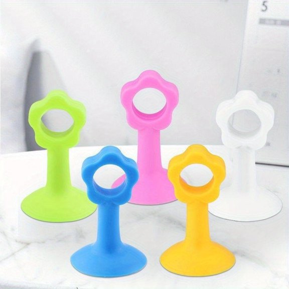 Random 1-Pack No-Drill Door Stoppers - Non-Slip Silicone Bumper for Cabinets and Drawers, Easy to Install, Modern Home Decor Accessory