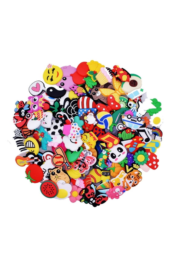 Random 150 Pack Shoe Charms for Croc Random Packs,Clog Decor Party Favors Gift for Boys & Girls