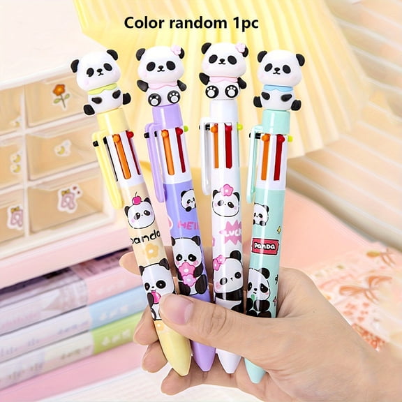 Random 1pc/2pcs Out of 6 Colors Panda Gel Pens