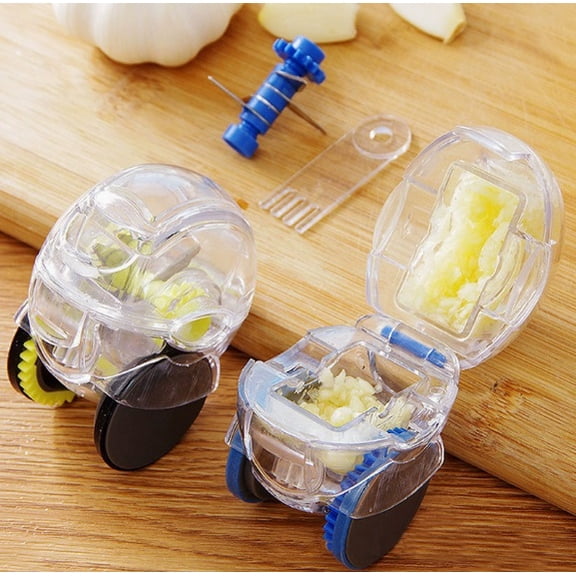 Random 2-pack roller garlic cutter, manual mini garlic crusher, fast garlic masher, garlic grinder, garlic masher, kitchen tools