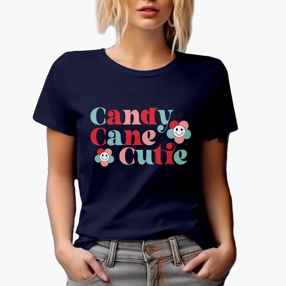Random Candy Wish List Magical Holiday Season Gift Idea, Navy Blue T-Shirt, Small