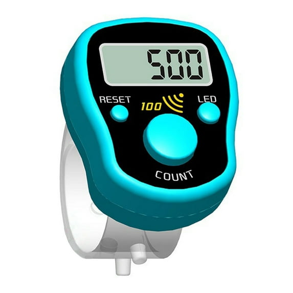 FitBest Random Color Finger Counter Digital LED Electronic Handheld Tally Counter Clicker Finger Digit Stitch Marker,Digital LED Electronic Handheld Tally Counter