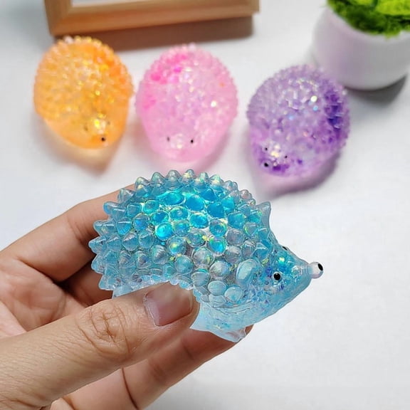 Random Color Hedgehog Squishy Toy,Slow-Rising Stress Reliever,Cute Animal-Shaped Fidget for Anger Release & Relaxation,Sensory Calming Squeeze for Office Desk Decor,Gift for Adults Teens Kids