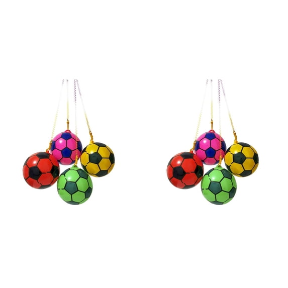 Random Color Tetherball And Rope Set With Swivel Hook Replacement Tether Soft For Kid Adult And Dog Fun Yard Game Football Party Decoration Party Decoration European Cup Decoration