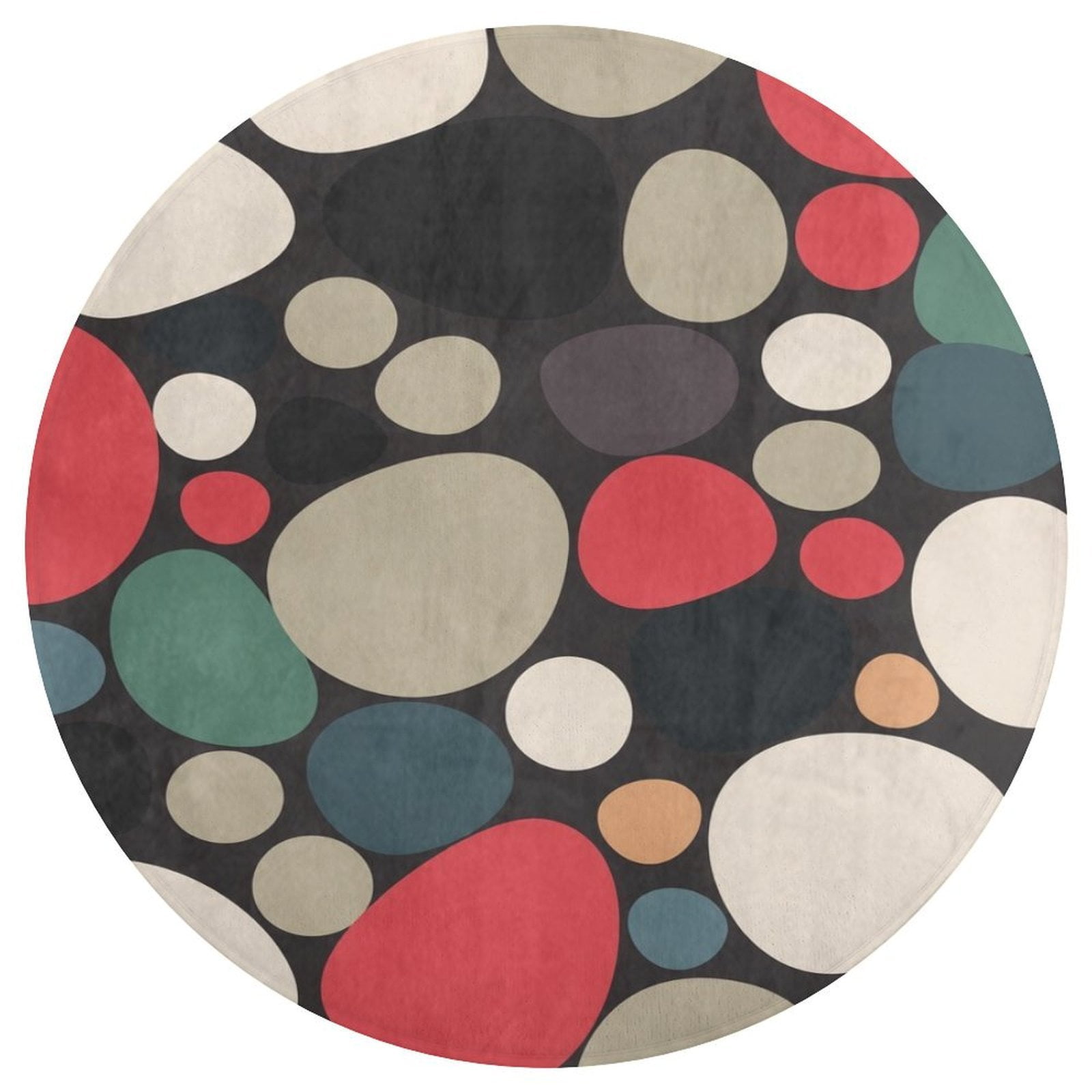 Random Geometric Background. Seamless Pattern. Soft Shapes. — 插圖 Rugs ...