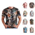 thumbnail image 1 of Random Graffiti Graphic Tees for Men 2026 Summer Casual Short Sleeve Crewneck Hop T Shirts Streetwear, 1 of 7