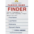 thumbnail image 1 of Pre-Owned Famous Name Finder : Concise Biographies of over 10,000 Legendary People Indexed Four Ways: Last Name, First Name, Nickname, Spouse's Name (Paperback) 9780375706028, 1 of 1