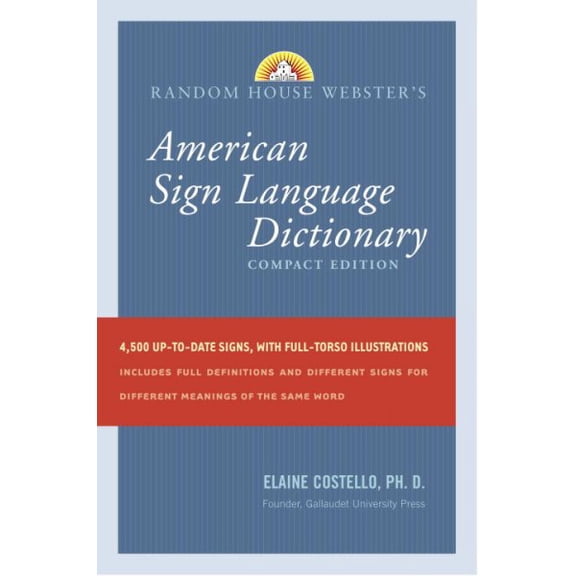 Pre-Owned Random House Webster's Compact American Sign Language Dictionary: Compact Edition Paperback