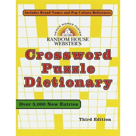 Pre-Owned Random House Webster's Crossword Puzzle Dictionary: Third Edition (Paperback) 0375706240 9780375706240
