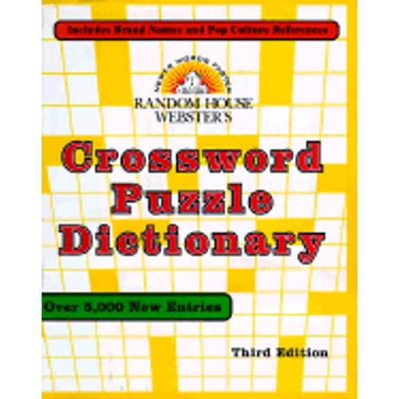 Pre-Owned Random House Webster's Crossword Puzzle Dictionary : Third Edition