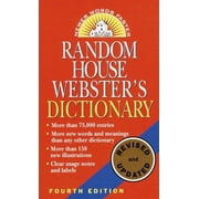 Random House Websters Dictionary Fourth Edition, Revised and Updated, Paperback