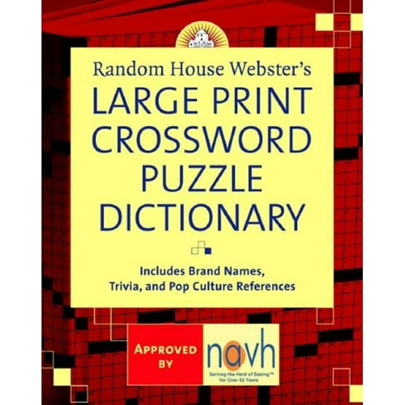 Pre-Owned Random House Webster's Large Print Crossword Puzzle Dictionary Paperback