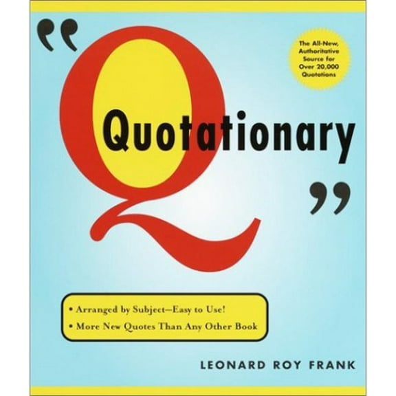 Pre-Owned Random House Webster's Quotationary Paperback